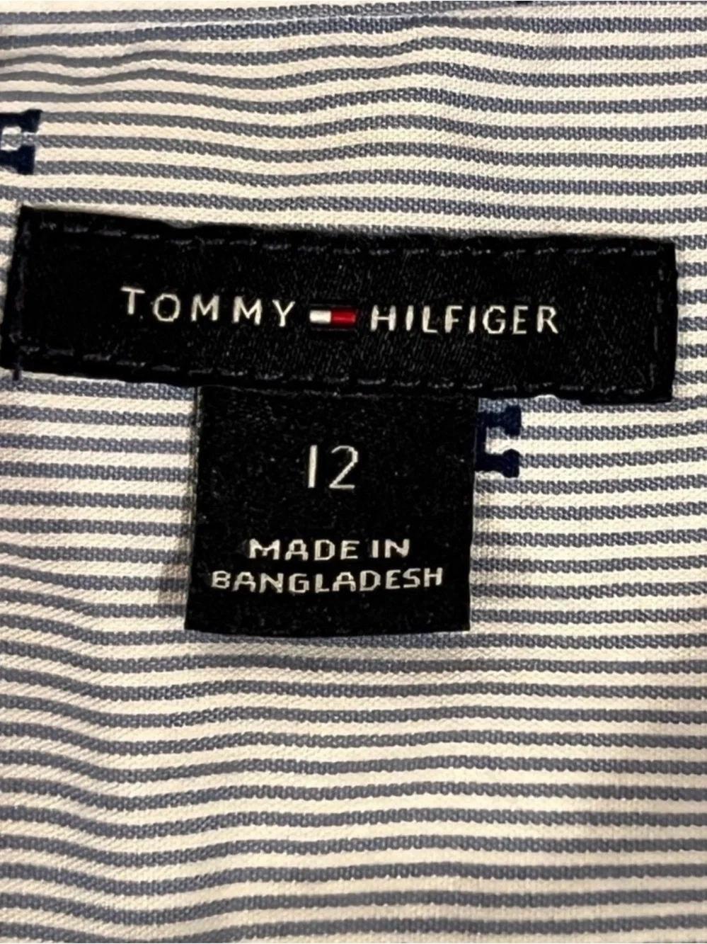 Bundle of 2 Boys Dress Shirts Gymboree & Tommy Hilfiger Long Sleeve /size 12